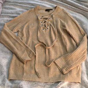 Front Tie Sweater